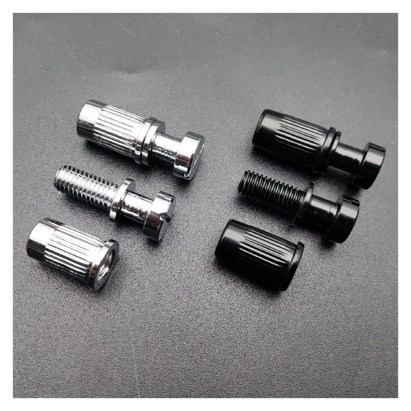 Części zamienne gitary 1 Ustaw Intonatable Combo Guitar Bridge Bridge Dla Solid-Body Electric Gitar Chrome/Black (Color : Chrome)