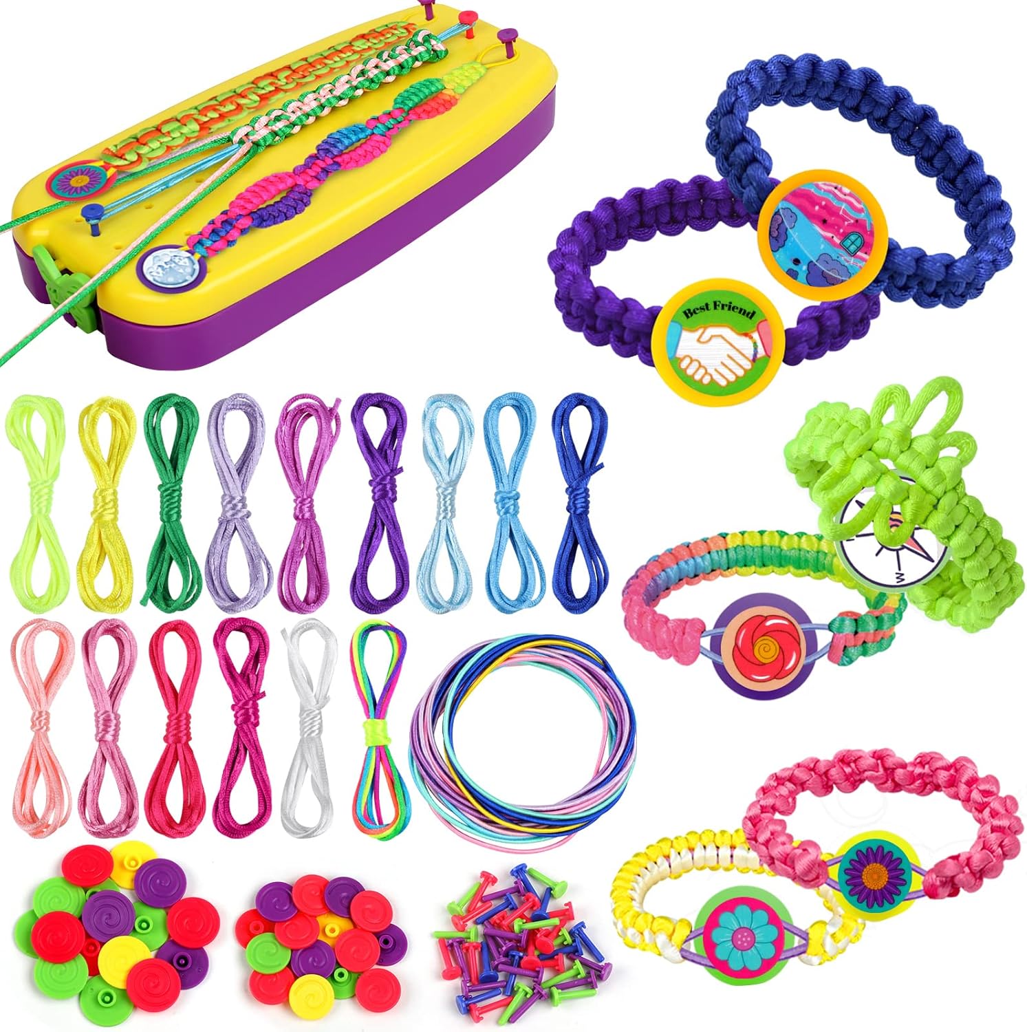 Ailvor Friendship Bracelet Making Kit, Thread Bracelet Making Kit for