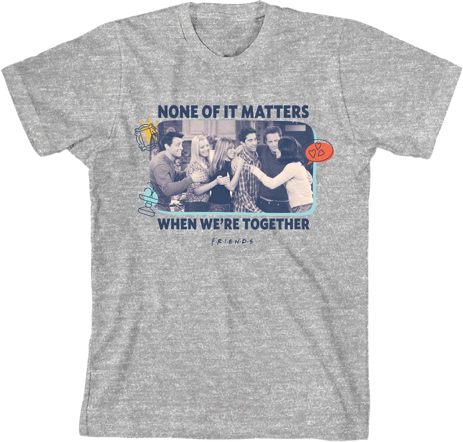 Friends TV Show When We're Together Youth Athletic Heather T-Shirt