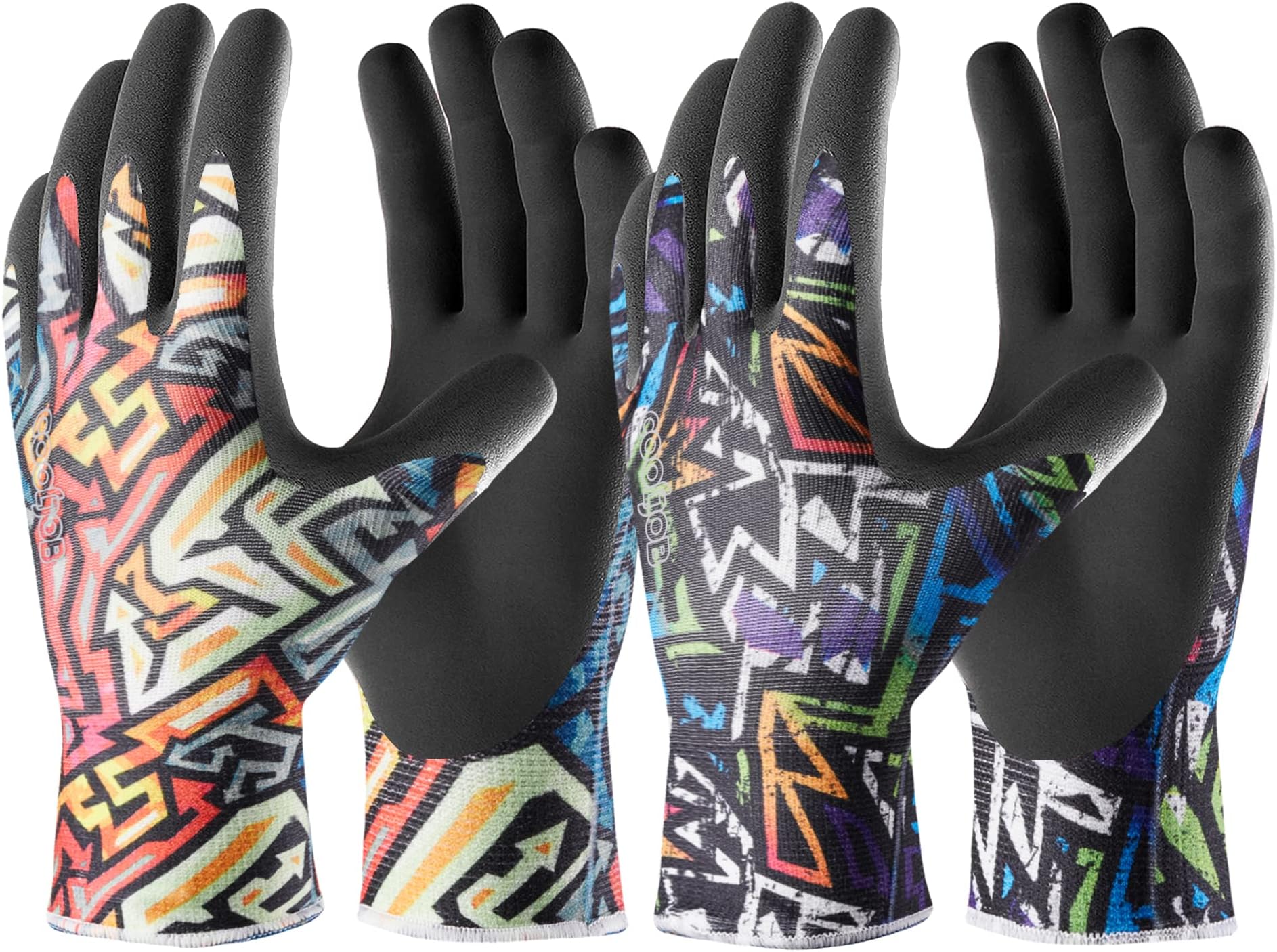 COOLJOB Gardening Gloves for Women and Men, 2 Pairs Bamboo Garden