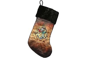 Harry Potter Hogwarts Crest Velvet Christmas Stocking