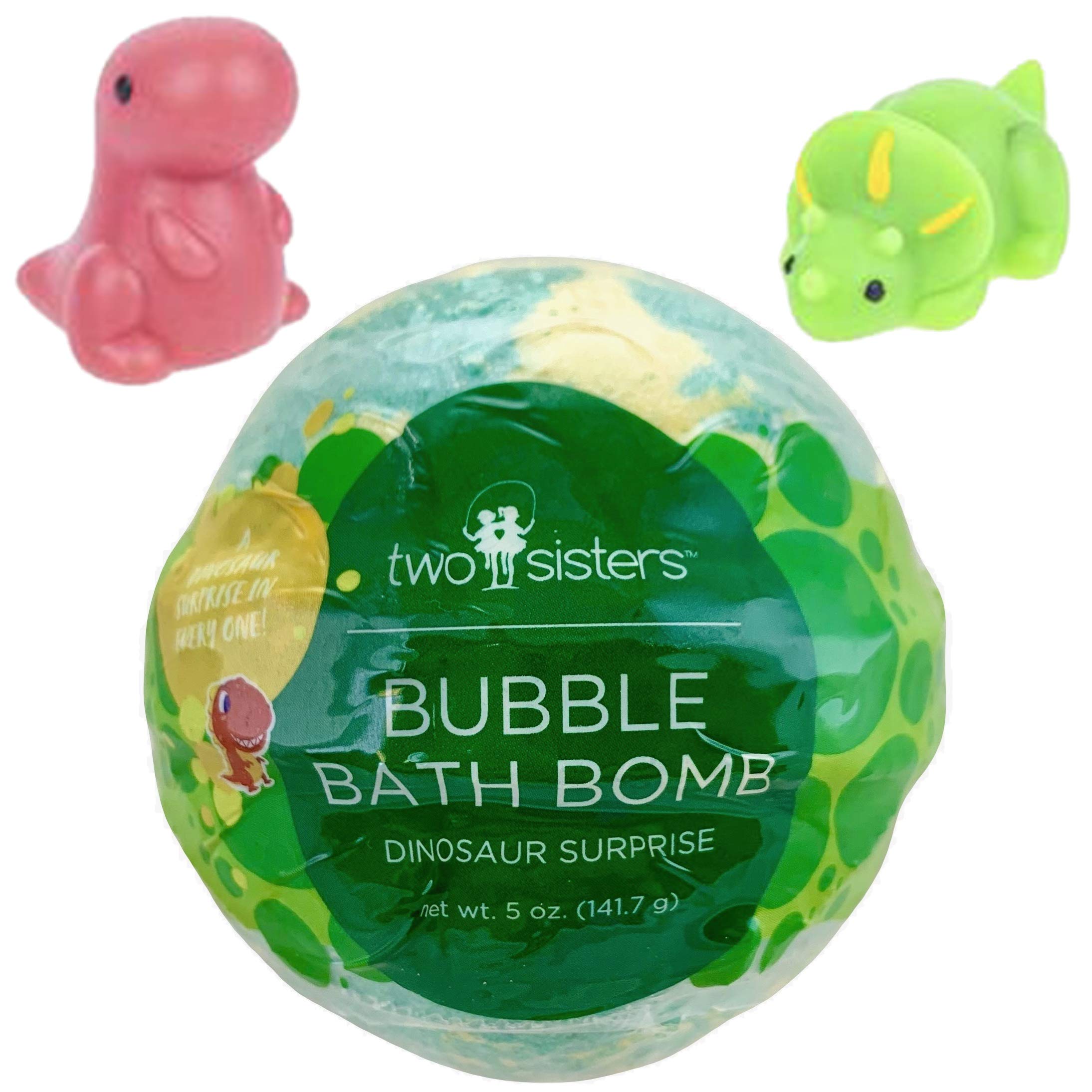 Dinosaur Bubble Bath Bomb for Kids with Surprise Toy Inside by Two