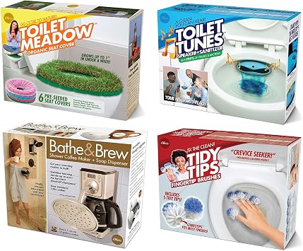 Prank-O Prank Gift Box Bundle Set 5, 4 Unique Gift Boxes, Wrap Your Real Present in a Funny Authentic Prank-O Gag Present Box, Medium-Sized Novelty Gifting Box for Pranksters, Holiday Gifting