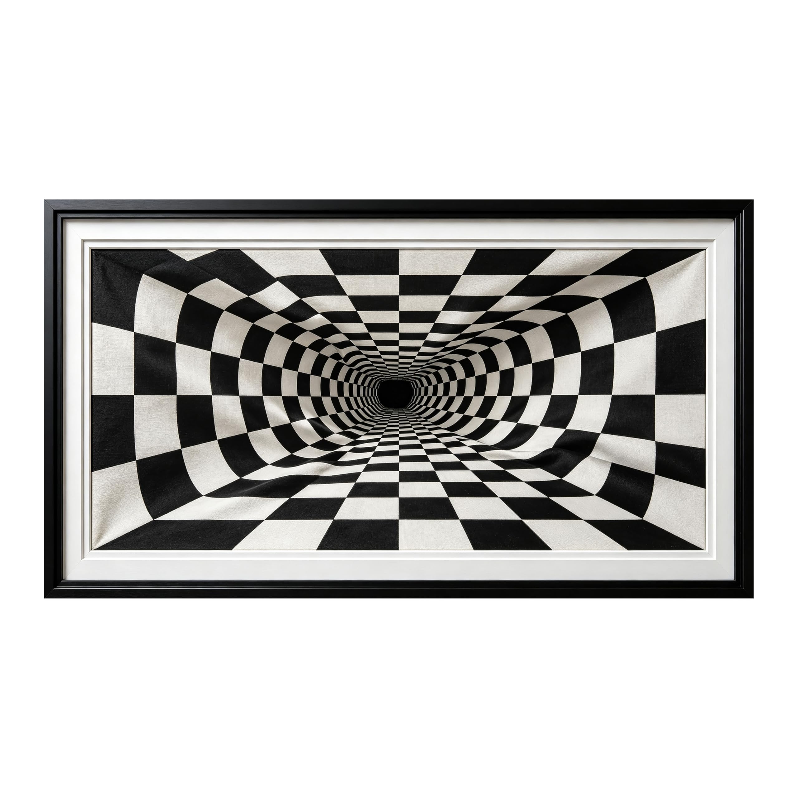 Yzpallescene Art260711082 3D Framed Wall Art Abstract Geometric Optical Illusion Large Size Selfadhesive Removable Wall Decor Prints Artwork For Living Room Bedroom Office