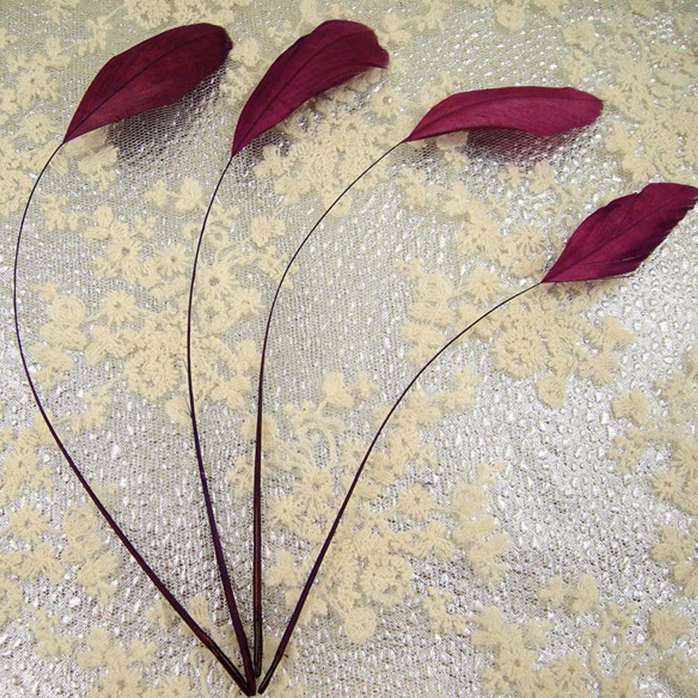 69 Colours Choices 5/7" Loose Stripped Coque Feathers for Millinery Hats Trimming Fascinators Craft Decorating Dancing Costume Making (Amethyst #34, 10pcs) โ image 1