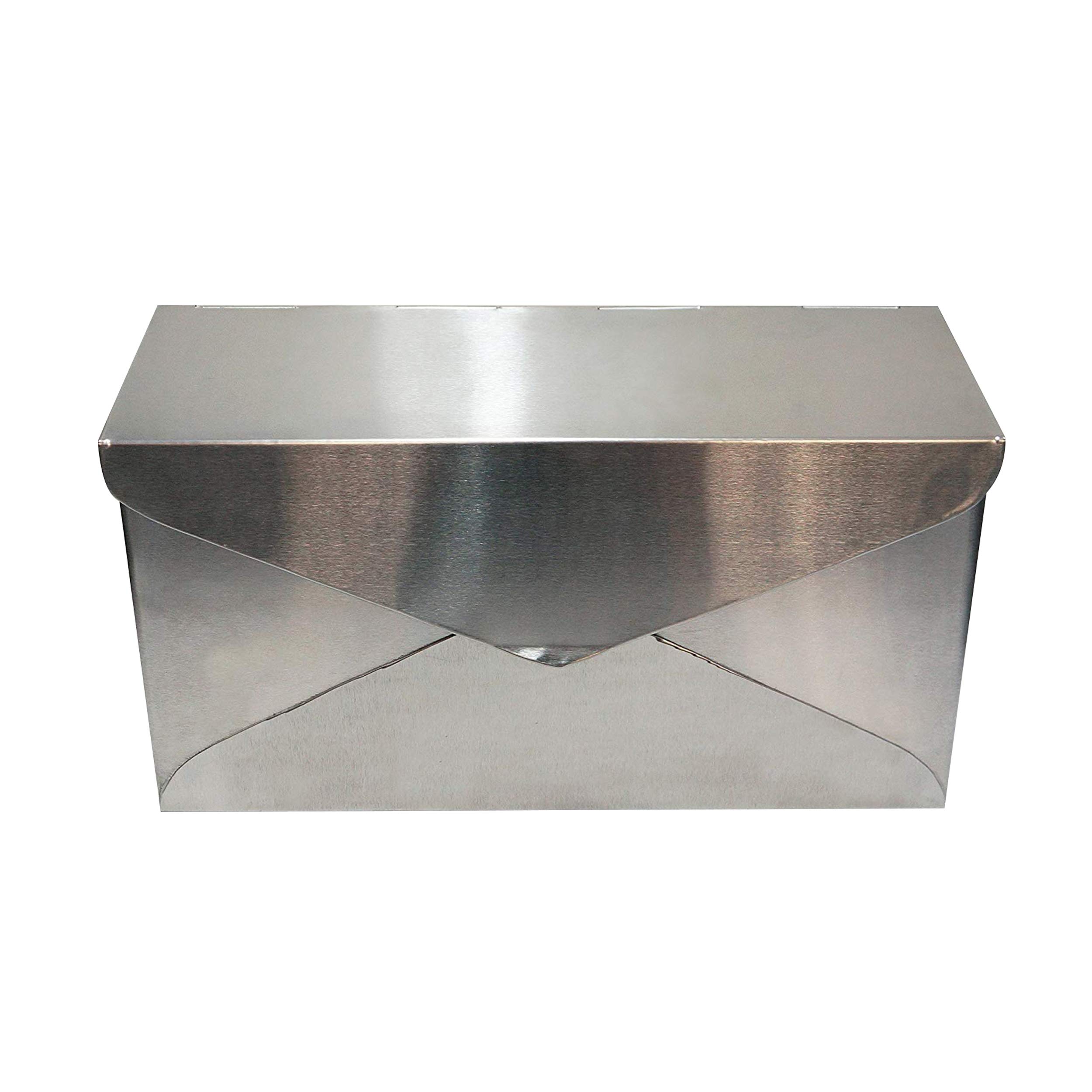 NACH Envelope Wall Mounted Metal Mailbox - Rust Brunei