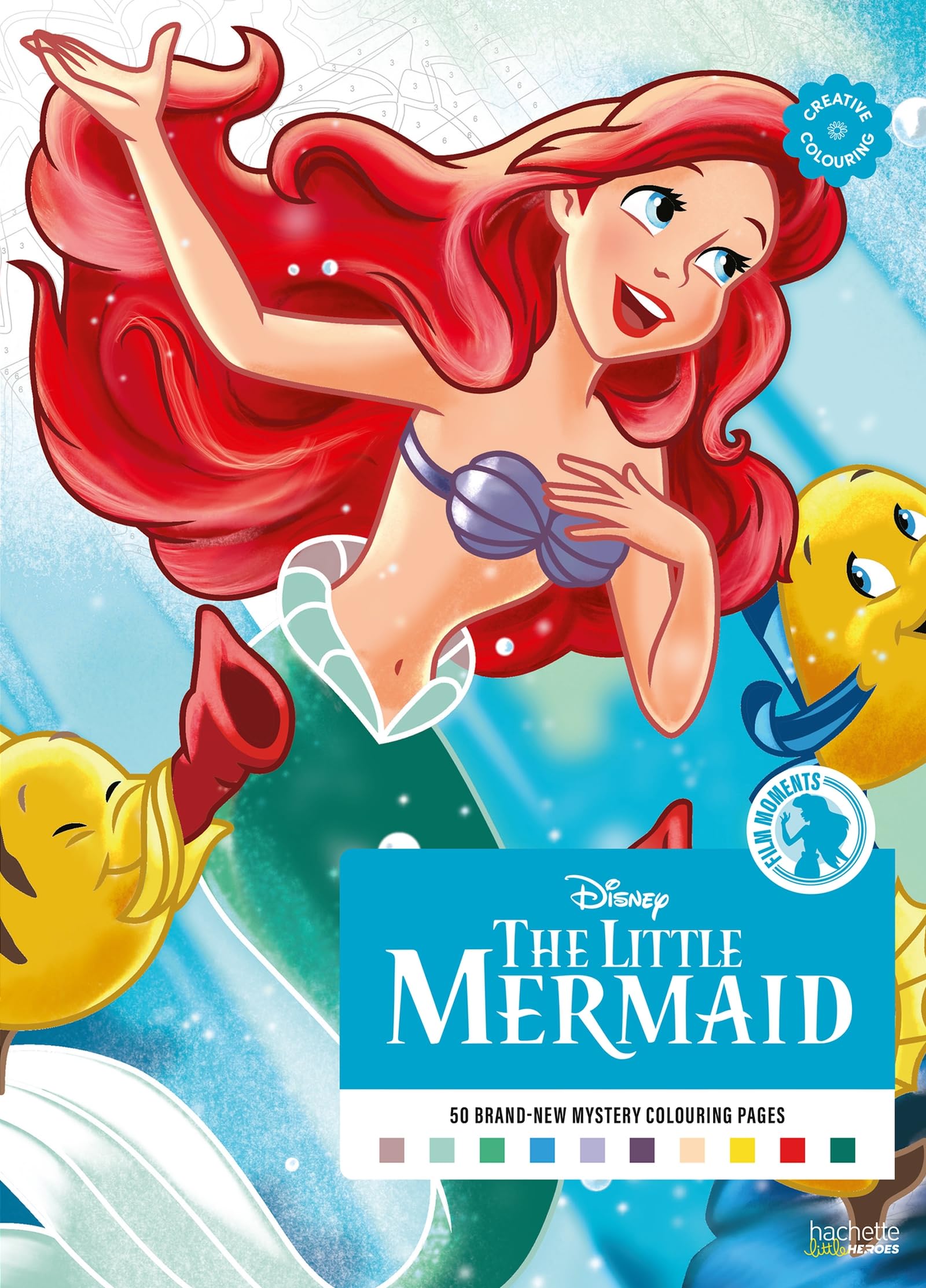 Mystery Colouring - Film Moments The Little Mermaid: Colour the numbers and reveal the picture!