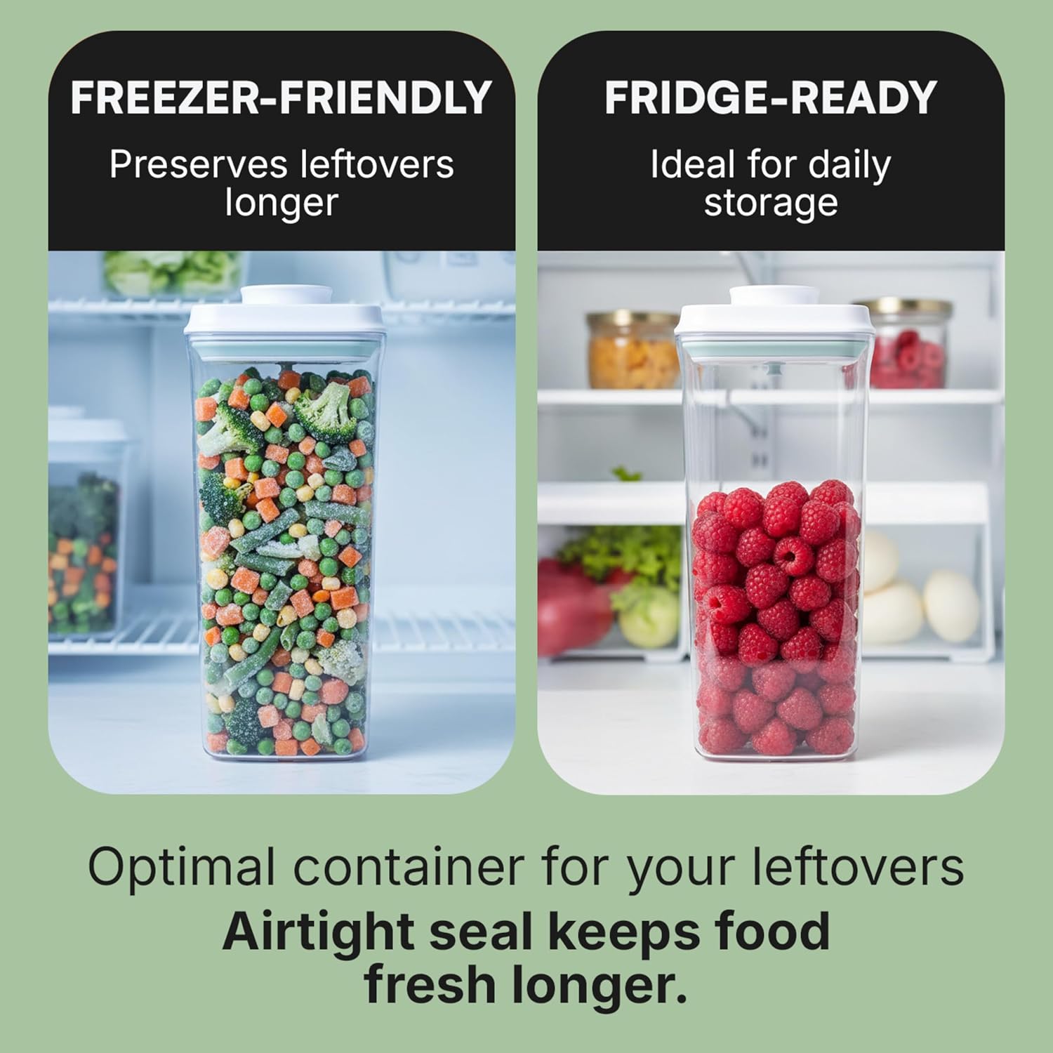 Bop Top Airtight Food Storage Containers | Pop-Top Lid | 10.5 Cups / 84 Oz image 3