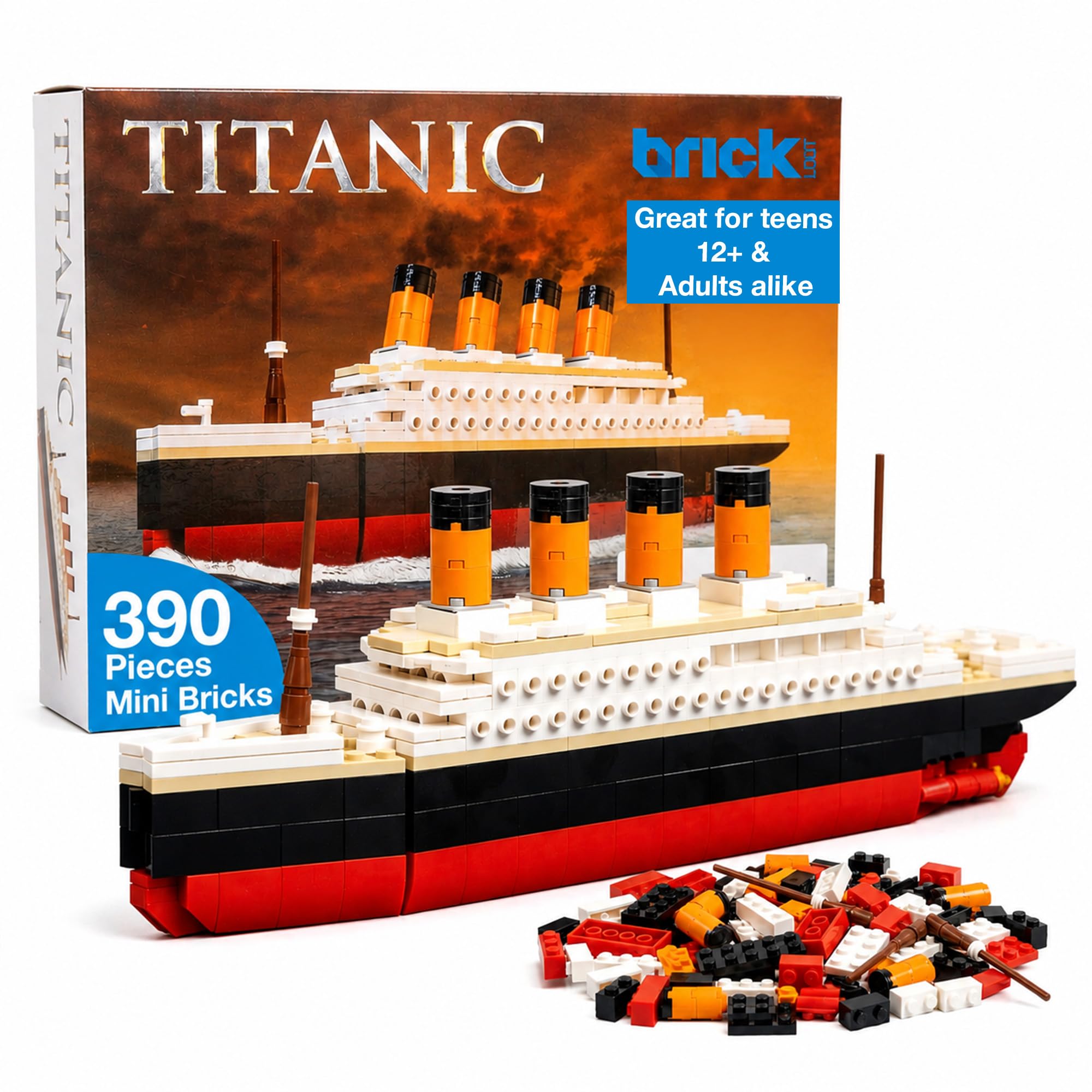 Amazon.co.jp: Brick Loot タイタニックビルディングセット – 390