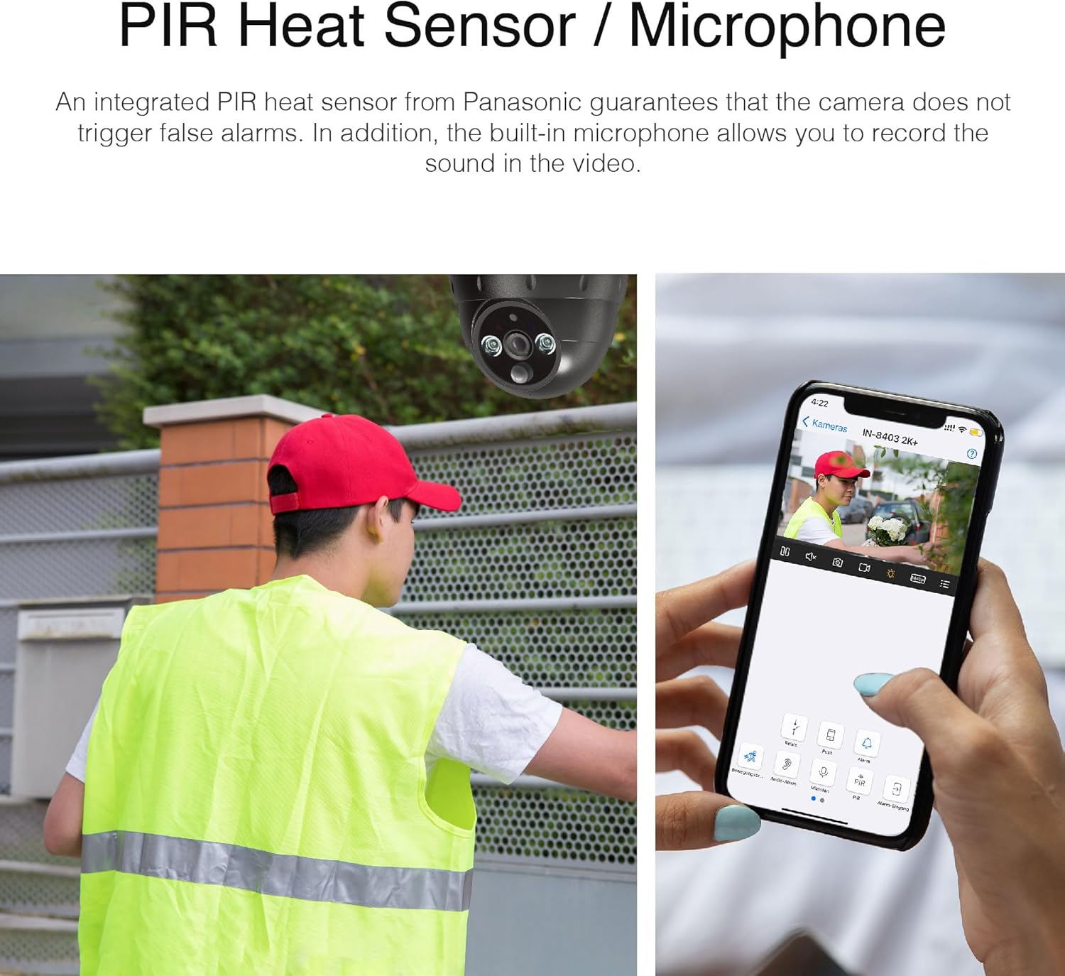 PIR Heat Sensor and Microphone Functionality