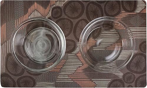 Miniatura 94 de Drymate Mantel individual con tazón para mascotas, tapete de alimentación de alimentos para perros y gatos, tela absorbente, respaldo impermeable