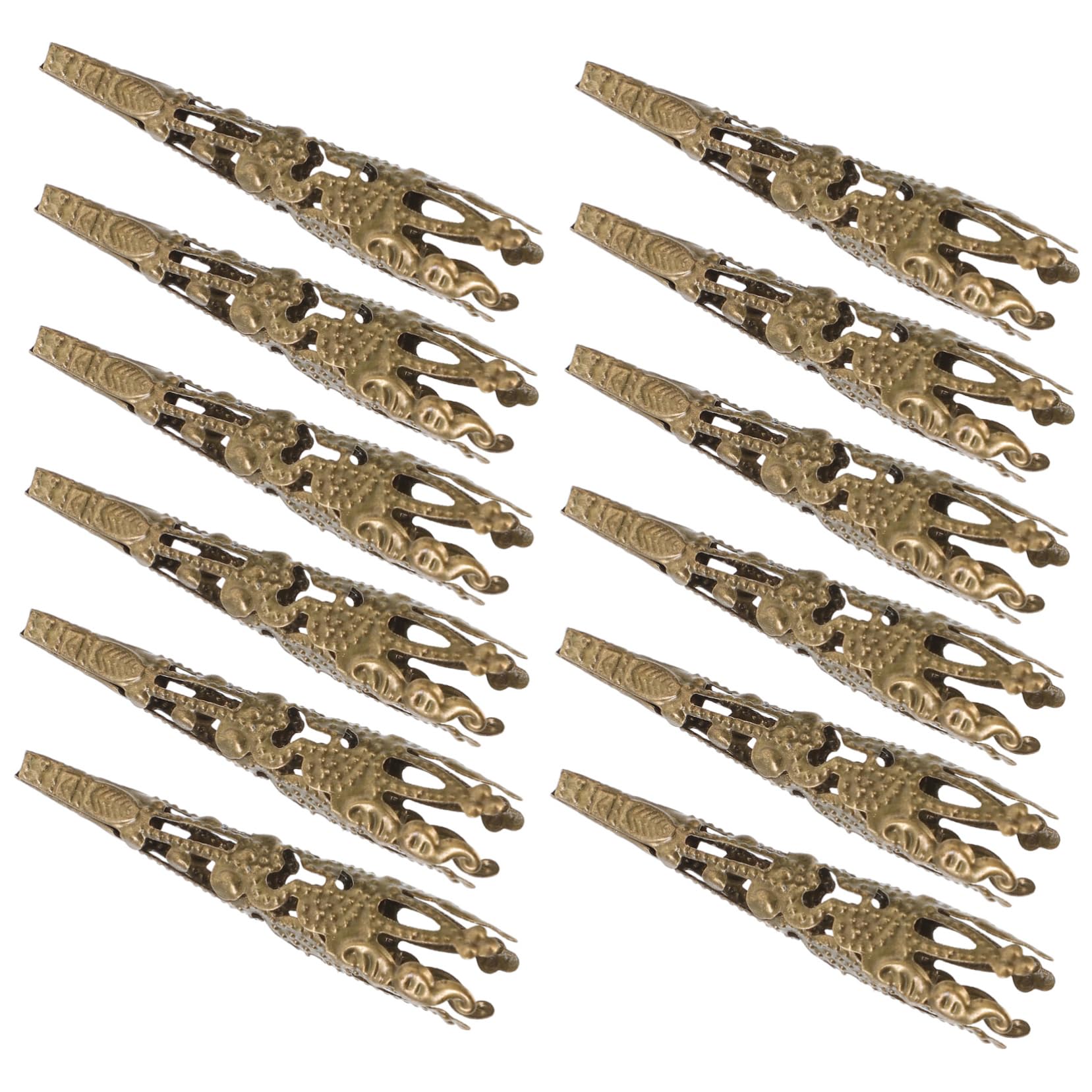 HOODANCOS 120Pcs Trumpet Flower Bead Caps Hollow Cone Shaped Bead Findings Non Rusting Jewelry Making Spacer Caps for Bracelets and Necklaces DIY Craft Accessories Antique