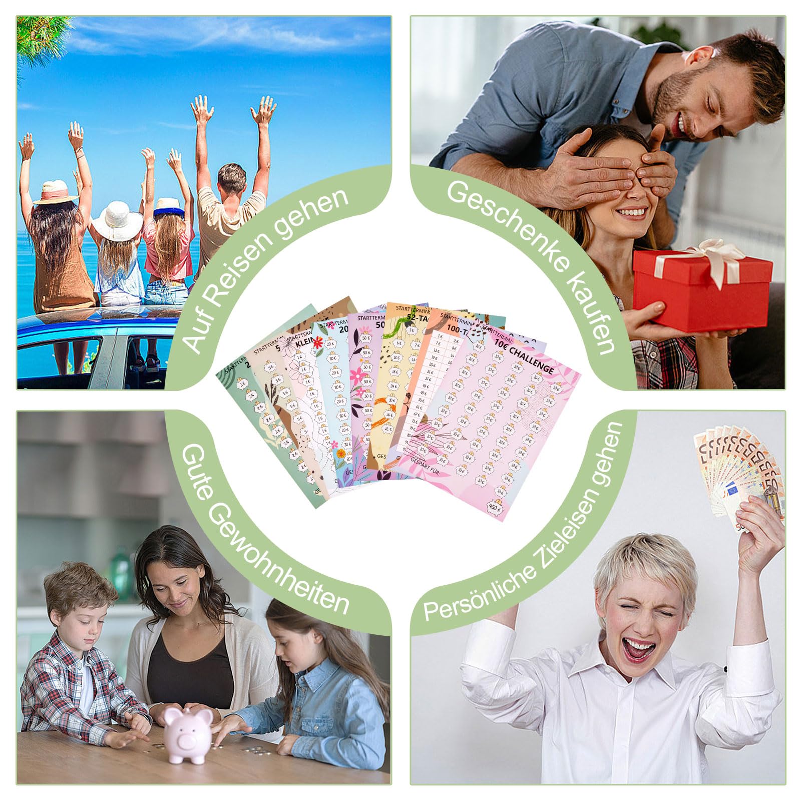 A6 budgetplanner met geldbakjes en labels - compacte budgetbinder voor het organiseren