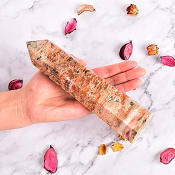 Amazon.com: JIC Gem Sunstone and Blue Apatite Symbiotic Crystal