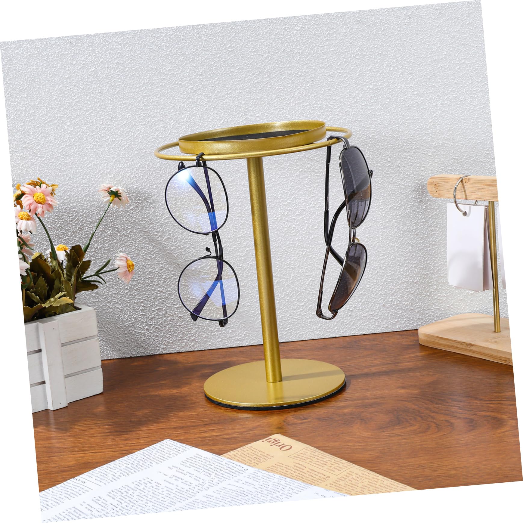 SOLUSTRE Estante para Hierro Dorado Guardar Gafas de Sol para Escritorio