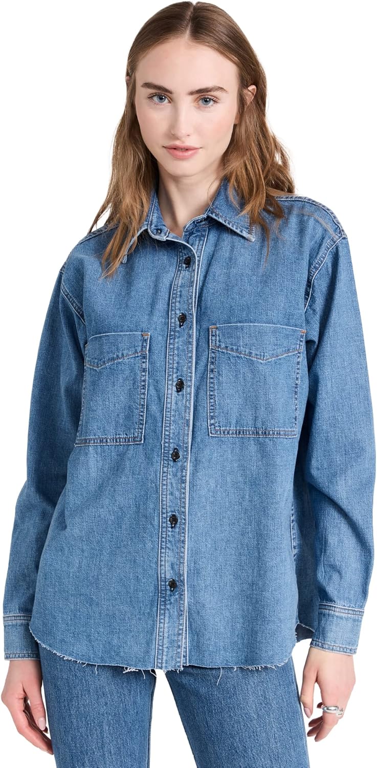 ASKK NY Women's Oversized Denim Shirt
