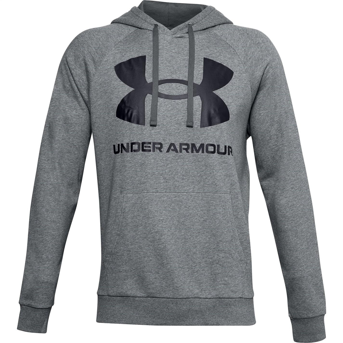 Under Armour Herren Rival Fleece Big Logo Hd T-Shirt, Pitch Grey Light Heather/Schwarz (012), S