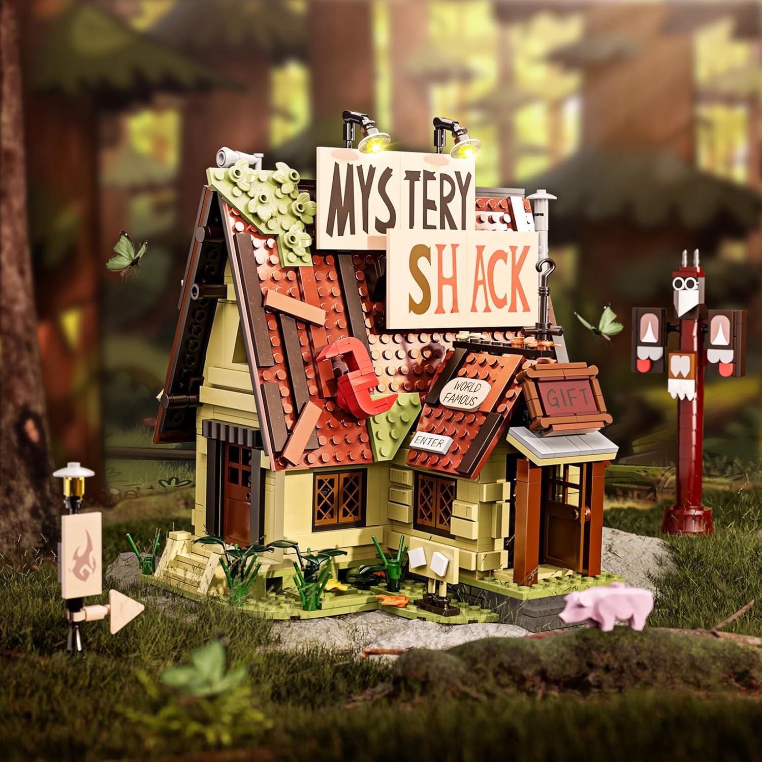 Gravity House Building Sets, Mystery Shack Building Toys Compatible with Lego, Collectible Buildable Fun Model Toys, Collection Gift for 6+ Boys Girls Adults and TV Fans (965 PCS) Gravity House Building Sets, Mystery Shack Building Toys Compatible with Lego, Collectible Buildable Fun Model Toys, Collection Gift for 6+ Boys Girls Adults and TV Fans (965 PCS)