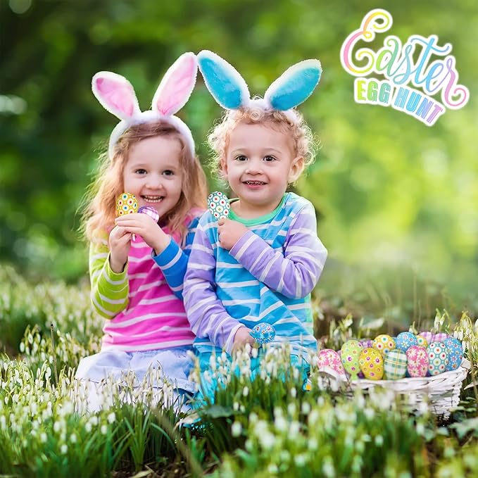 Adorable Buffalo Plaid Easter Eggs! 🐰