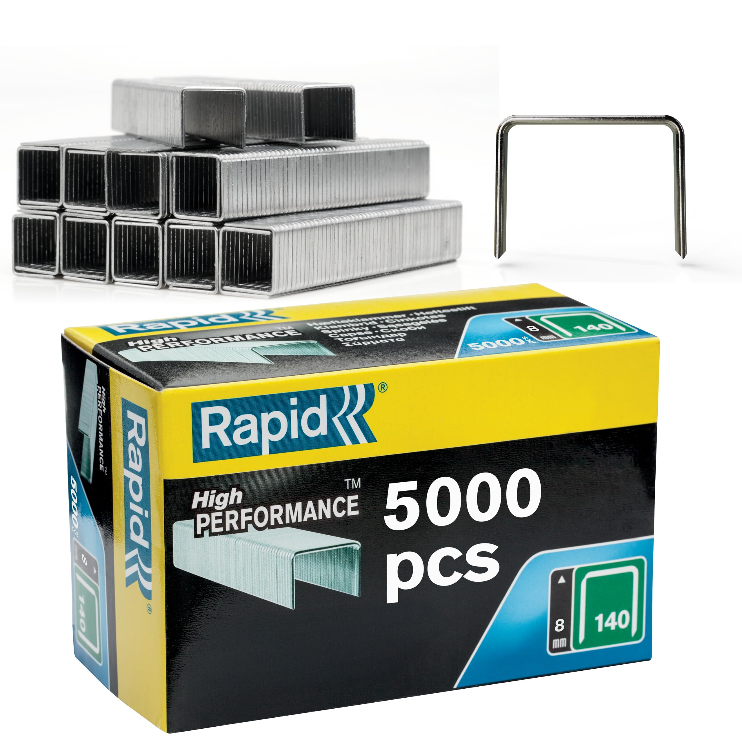 Rapid 11912311 140/12 12Mm Galvanised Staples Box Of 5000 7313469140099