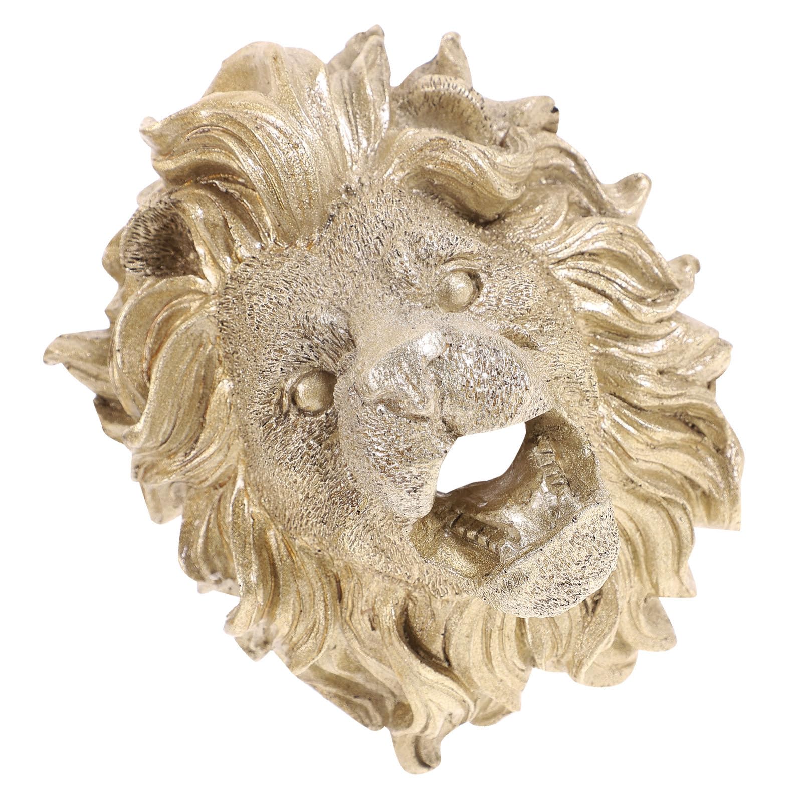 Buse de fontaine murale en résine sculptée tête d'animal pour une décoration d'intérieur chic