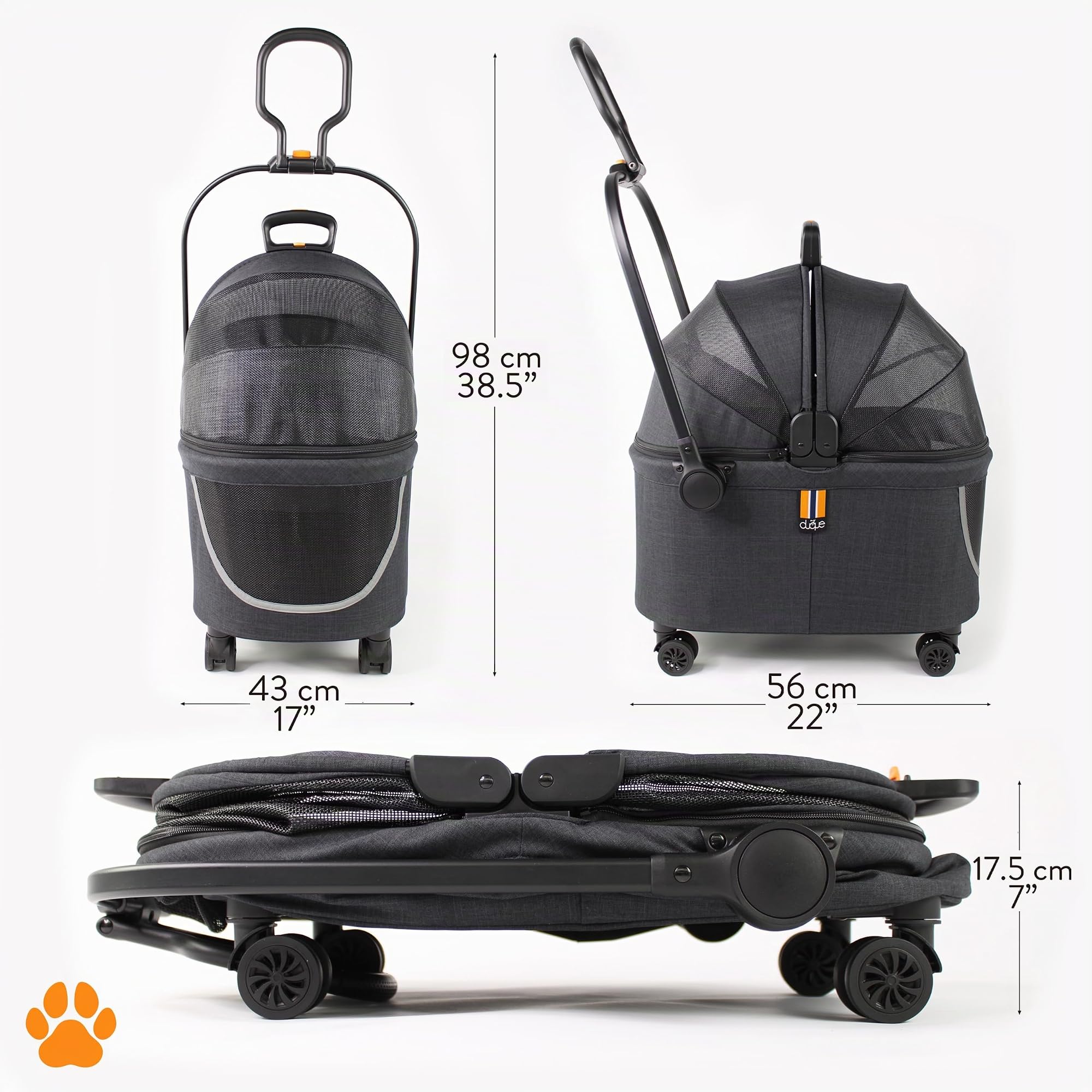 Coco II – Caisse de Transport Chiens et Animaux | 8 kg | Panier Chien, Sac de Transport pour Chat et Sac à Dos Chat | Cage pour Chien en Polyester - Design Moderne