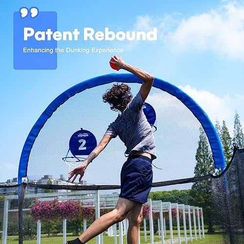 Miniatura 14 de Zupapa Trampolín rectangular de 1500 libras de capacidad de peso de 10 x 17 pies, 9 x 15 pies, 8 x 14 pies, trampolín cuadrado de gimnasia