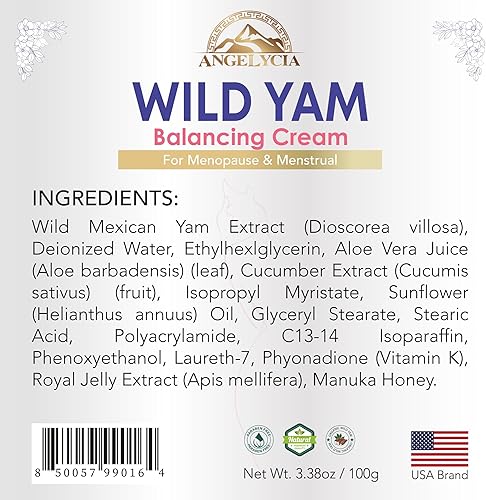 Miniatura 9 de Crema de ñame silvestre para el equilibrio hormonal  Equilibrio hormonal para mujeres  Crema de estrógeno  Crema de ñame silvestre 100% pura