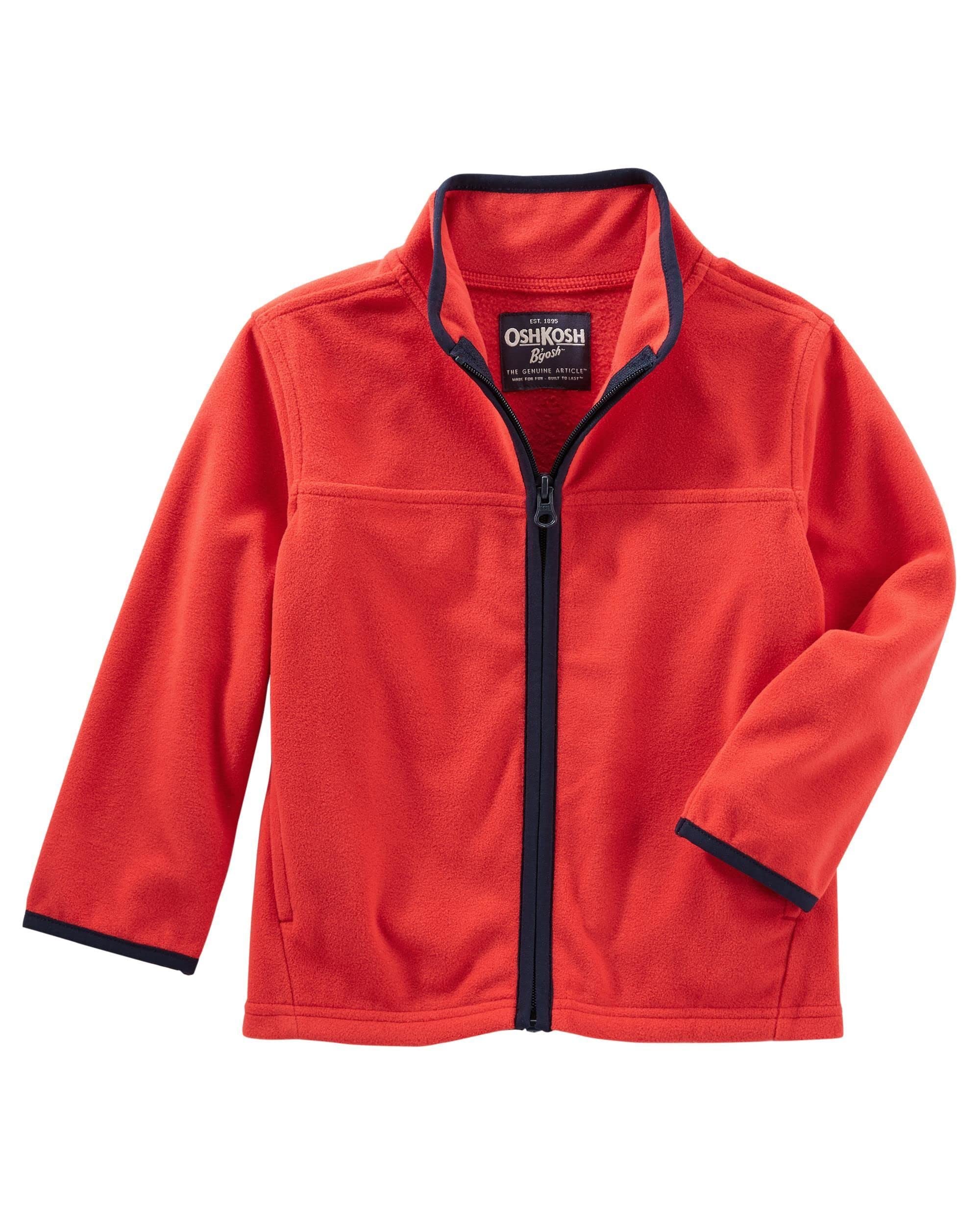 OshKosh B'Gosh Boys' Fleece Cozy 6M-14 (Red, 9M)