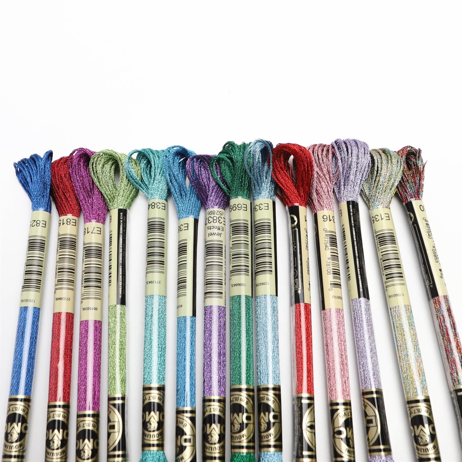 Stickgarn Sticktwist 8 Meter Strang Art Strands Kreuzstichgarn.(14 Jewel Colors)