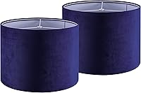 Vista 14 de GO&SO Pantallas de Lámpara de Tambor Medianas de Lino Natural de 13" Superior x 13" Inferior x 10" de Alto (Spider) Pantalla Moderna Beige Gris