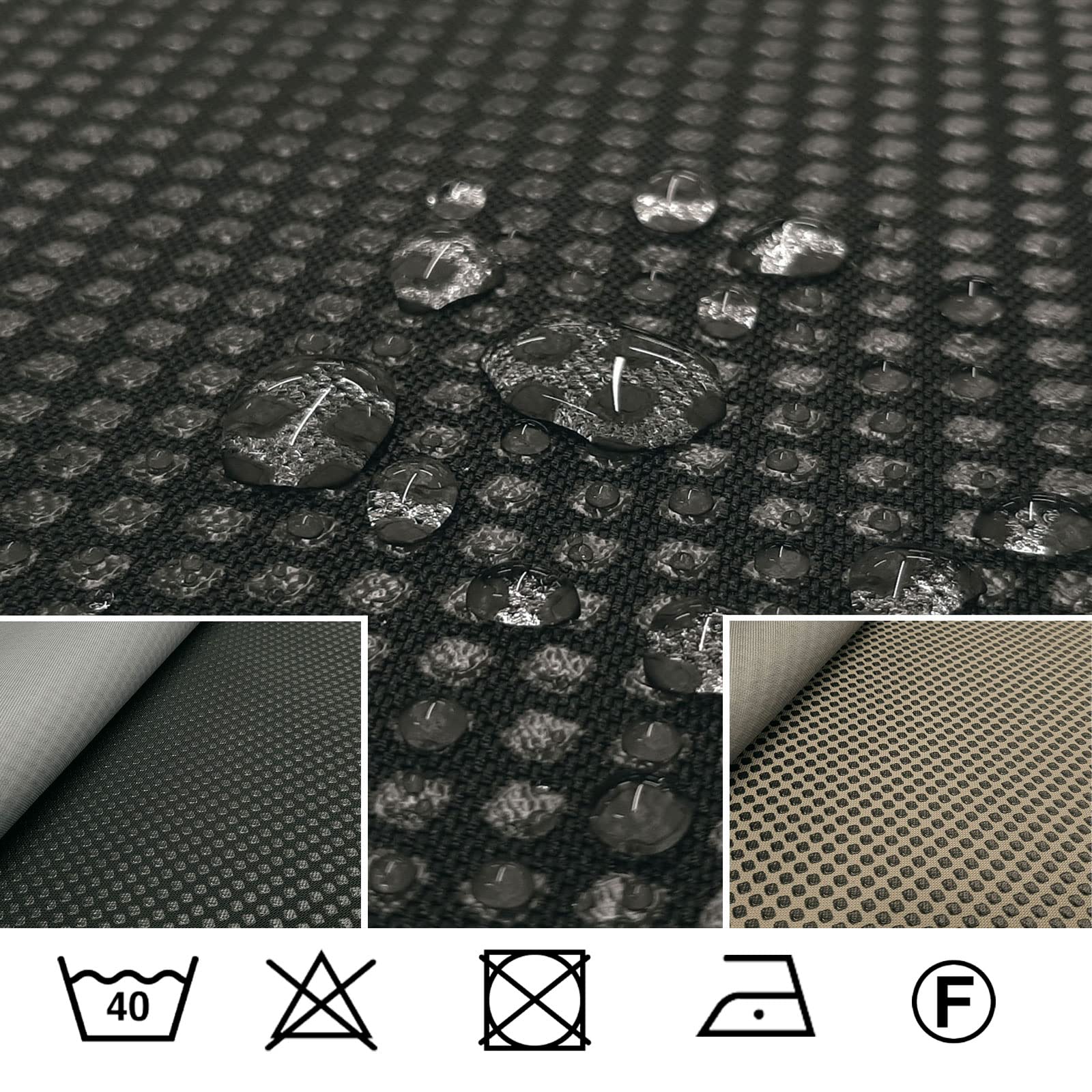 Alondric – Ceraspace™ Cordura® Keprotec® 3-Lagen-Laminat - per Meter Khaki | Mit Keramik Beschichtung für besonders effektive Abriebfestigkeit!