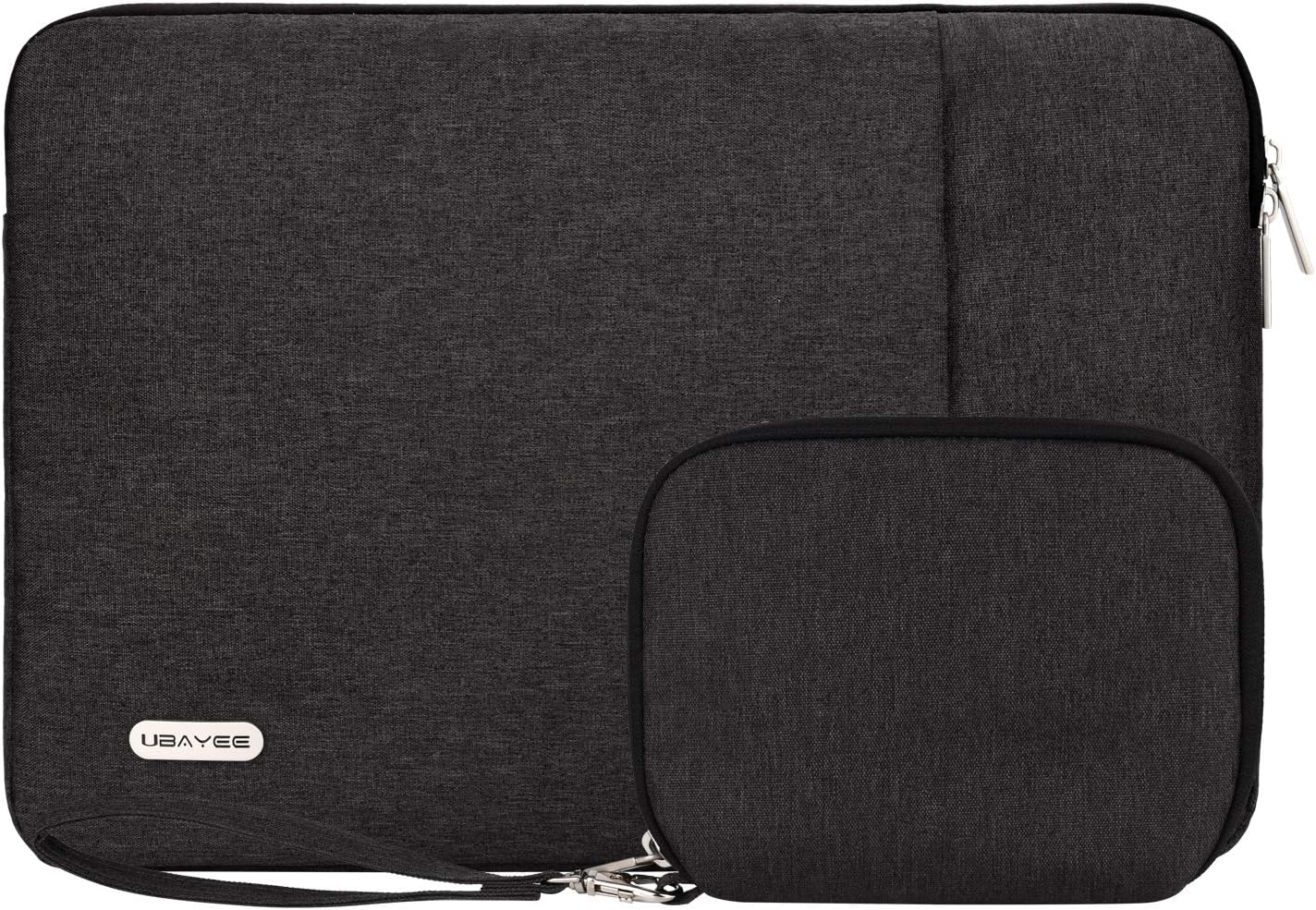 UBAYEE 13 Inch Laptop Sleeve for Macbook Pro (2016-2020) A2251 A2289 A2159 A1706 A1708 A1989, Macbook Air (2018-2020) A2179 A1932, Surface Pro 2 3 4 5 6, Notebook Bag with Small Pouch - Black