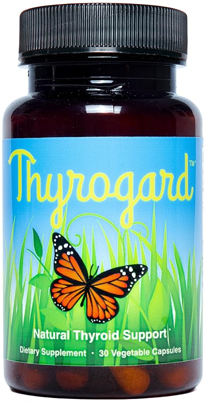 Thyrogard Suplemento alimentar com L-tirosina, extratos de cúrcuma, bladderwrack, kelp e pimenta-preta, 30 cápsulas vegetais