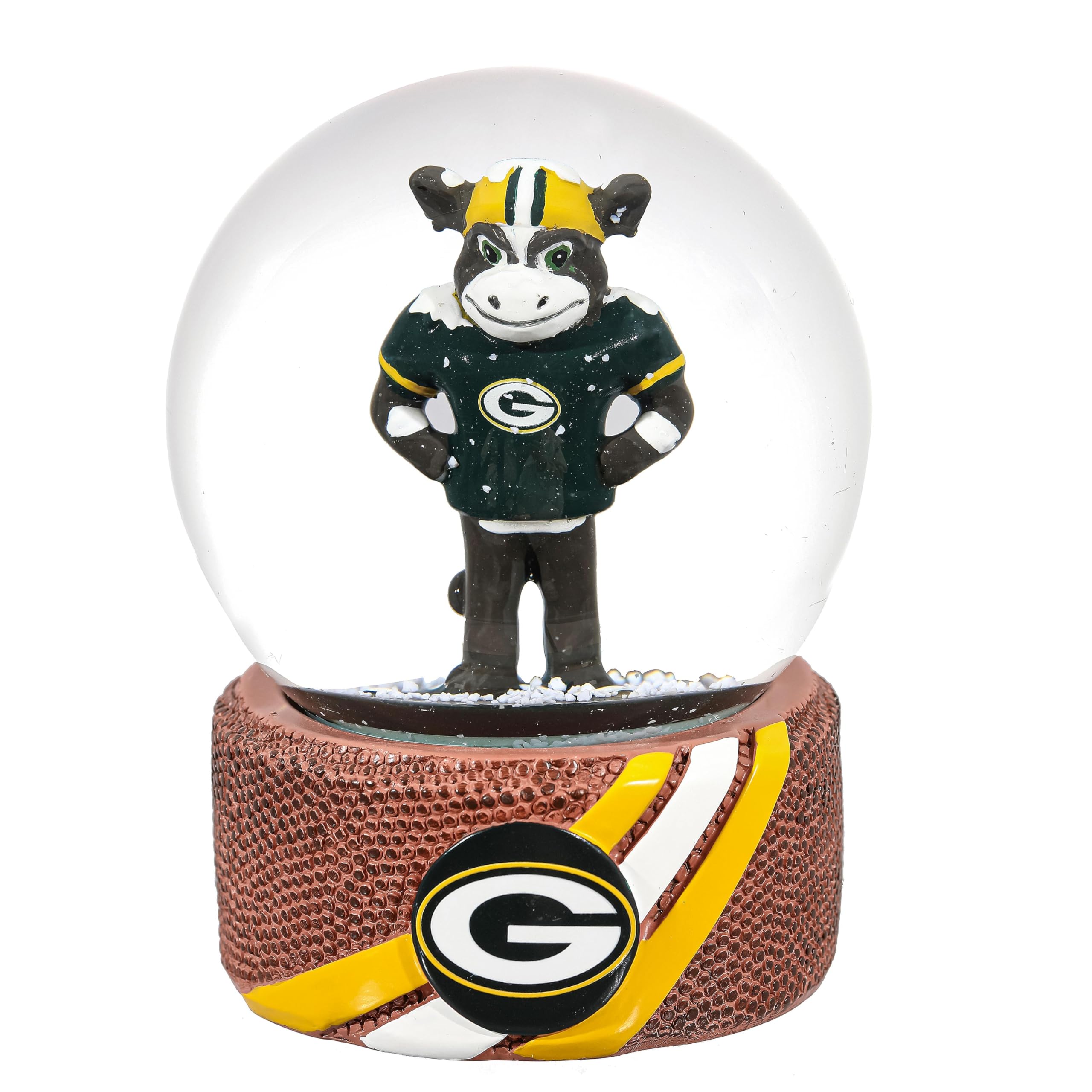NFL Green Bay Packers Snow Globe, Officially Licensed Football Water Globe with Team Logo, Christmas Holiday Tabletop Decoration &amp; Memorabilia Gift for Men and Women Fans