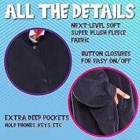 Vista 92 de Funziez! - Disfraz de Halloween para adultos, disfraz de animales y criaturas marinas, mameluco afelpado para cosplay, para mujeres y hombres