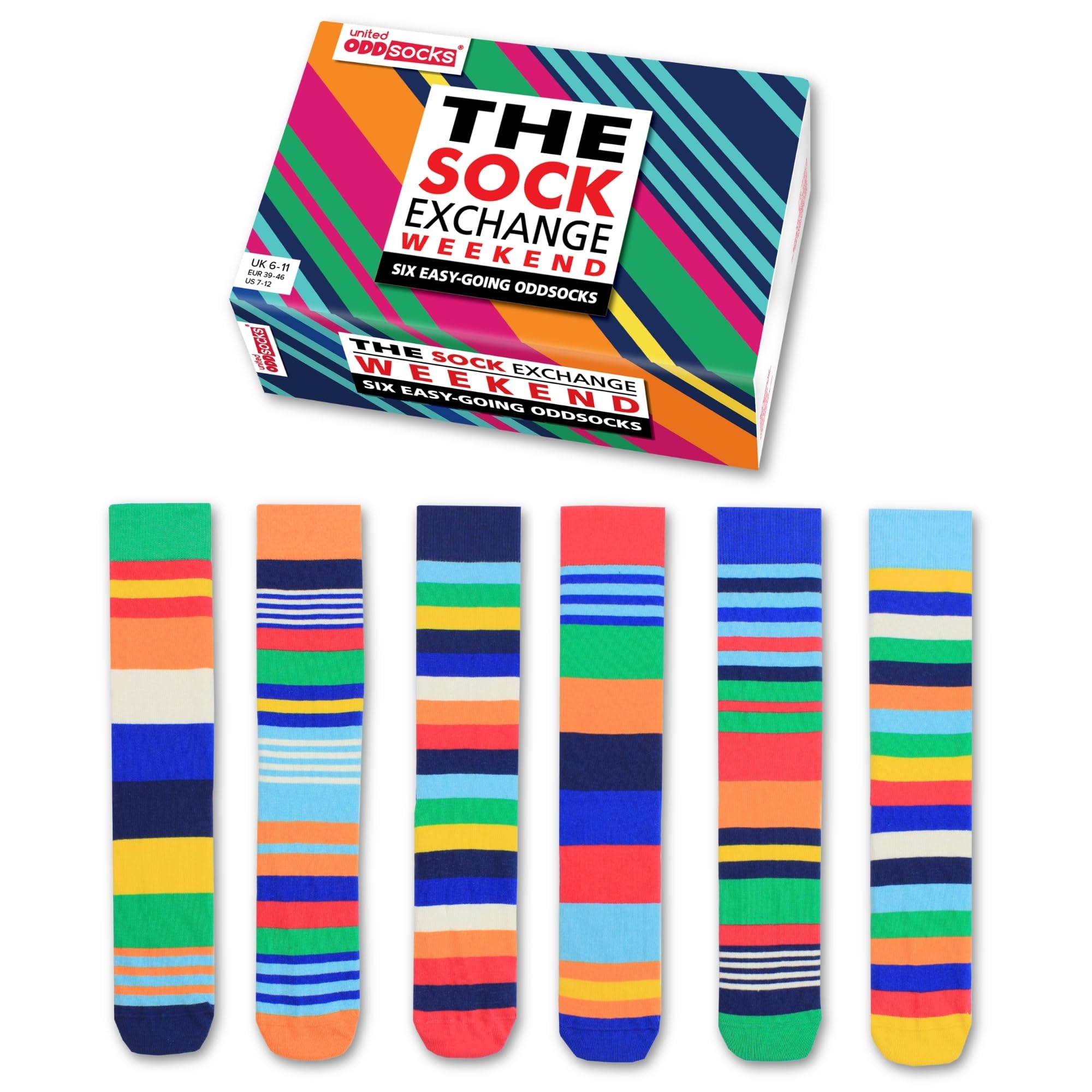 Oddsocks Men's The Sock Exchange Weekend Gift Box For