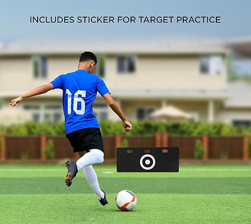 Miniatura 7 de Tabla de rebote de fútbol con 2 ángulos de rebote para pasar la pelota y entrenamiento de rebote