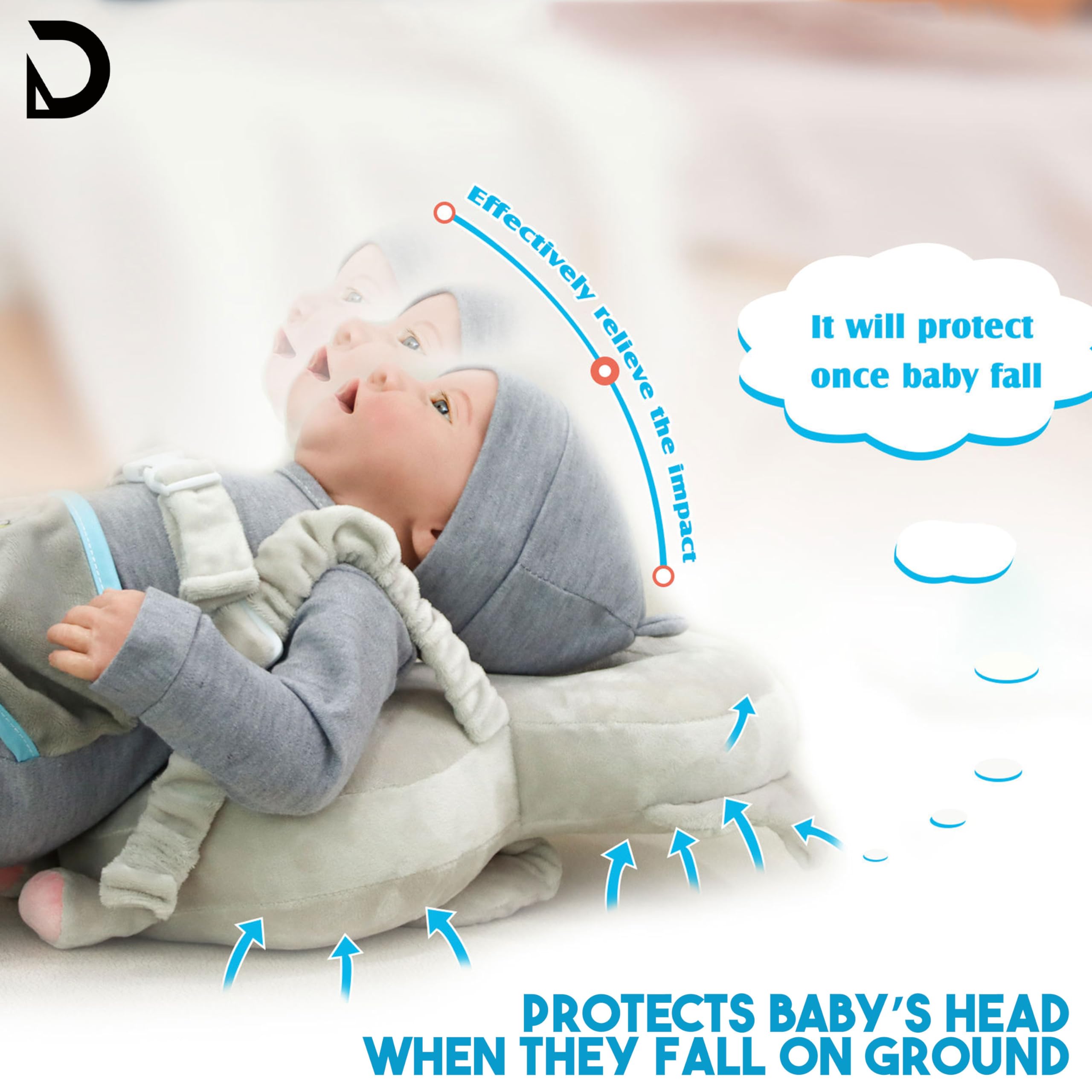 Dakos Animal Shaped Head Protector for Baby Safety, Head Safety Pad, Toddler Baby Head Protection Gear, Infant Back Protector (MFP324) 4
