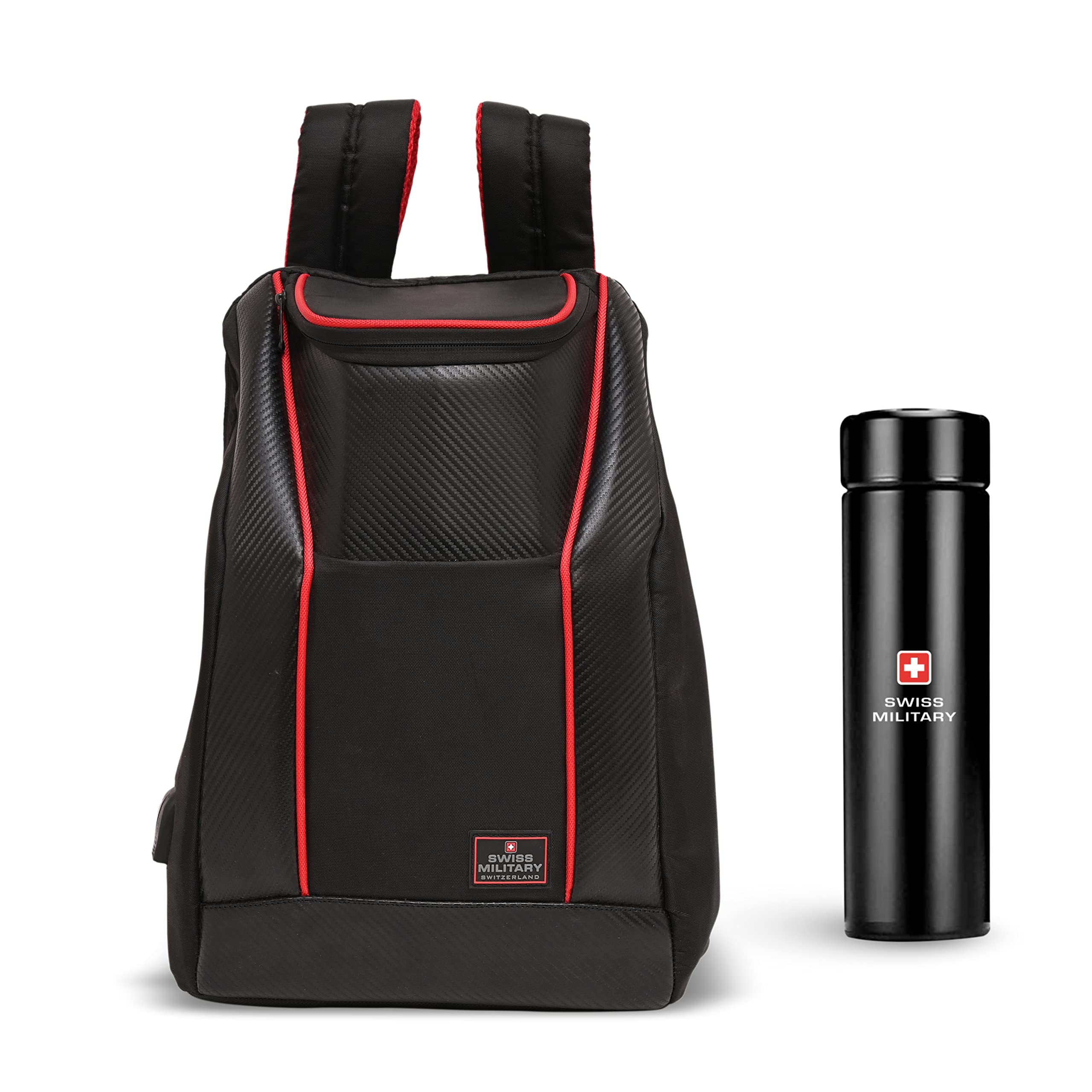 Swiss MilitaryLaptop Backpack, Separate Compartment to Keep Files & Folders, Padded Adjustable Shoulder Straps & Quick Access Pockets, USB Charging Port