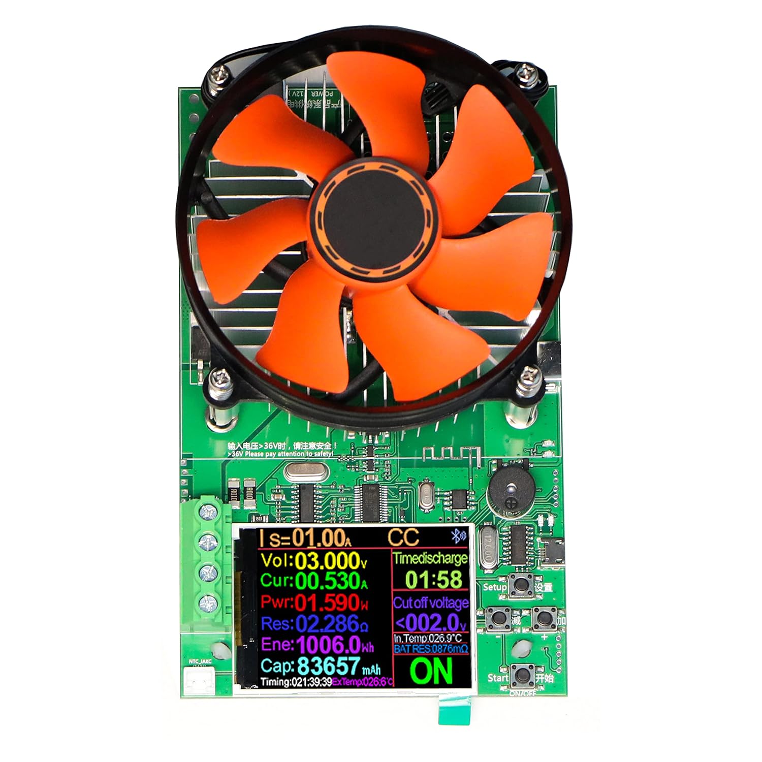 Battery Capacity Tester 150W DC Electronic Load Tester USB Load Tester Color Screen Data Monitoring Constant Current and Constant Voltage etc. 4 Working Modes