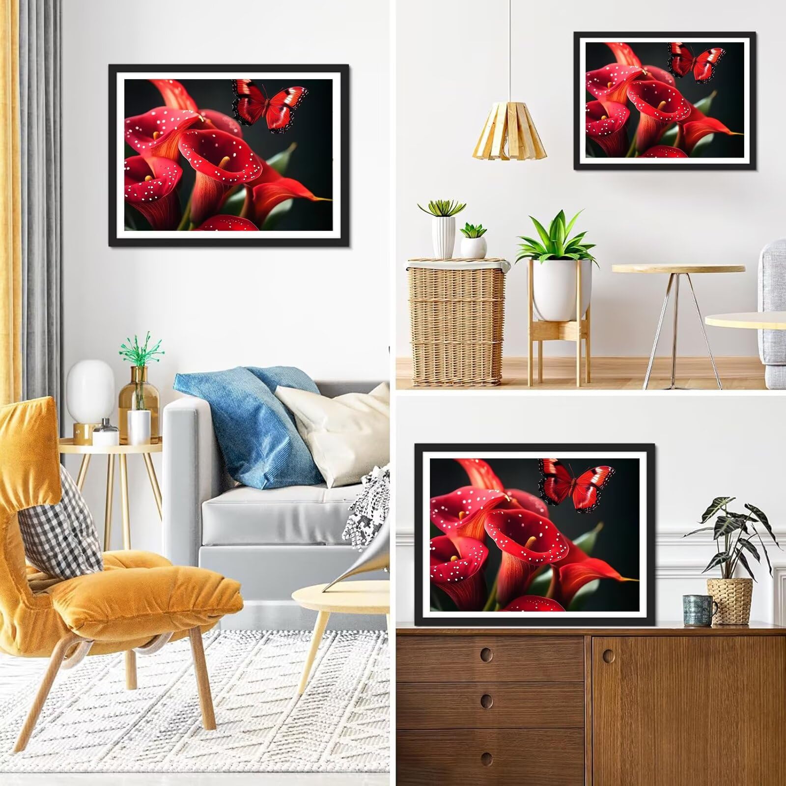 Diamond Painting Schmetterl, 5D Diamond Painting Erwachsene 70x90cm qw1-615