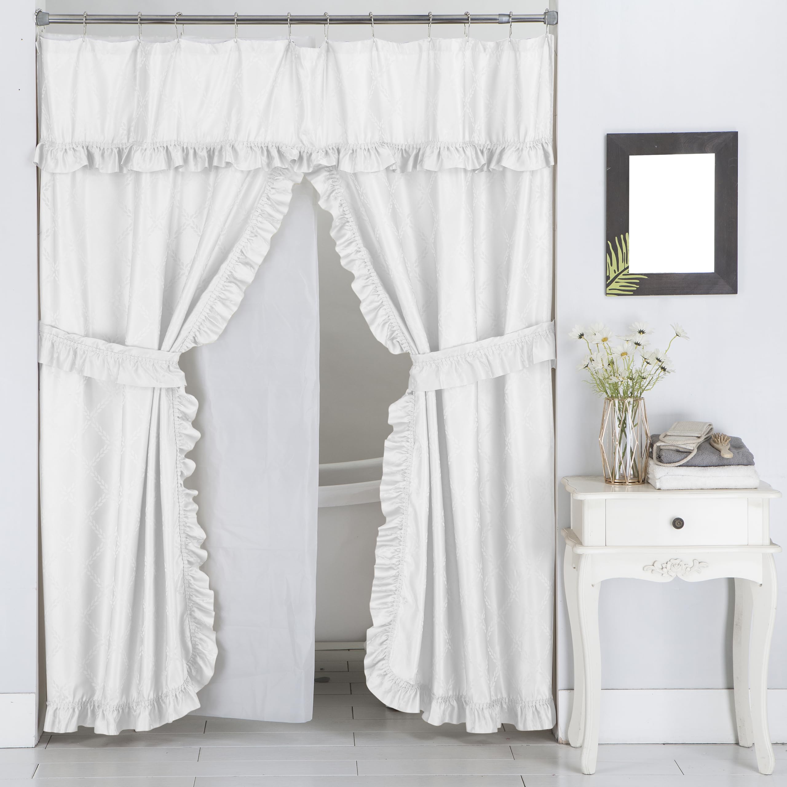 Elegant Shower Curtains With Valance