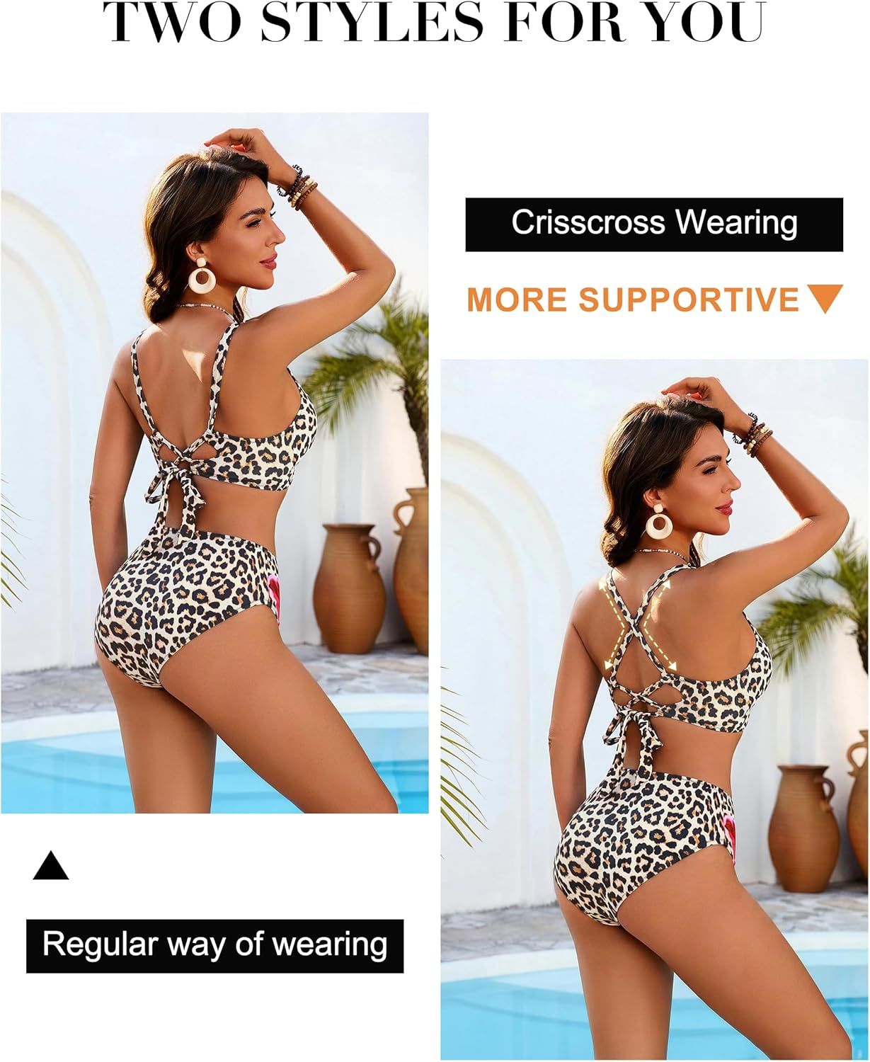 Blooming Jelly Womens Bikini Sets 3 Piece Swimsuits High Waisted Bathing Suit with Sheer Cover Up Swim Skirts - Image 4