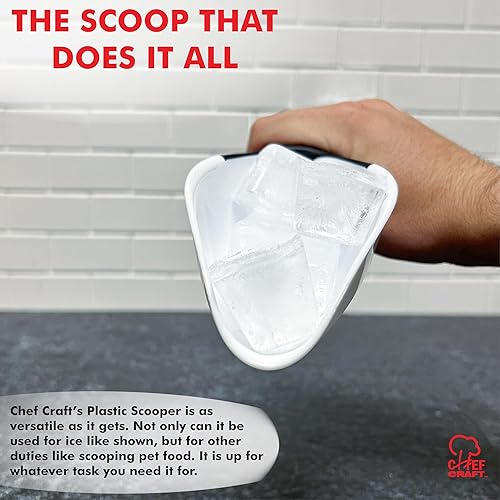 Miniatura 4 de Chef Craft Seleccionar cuchara de plástico, 1 taza, color blanco