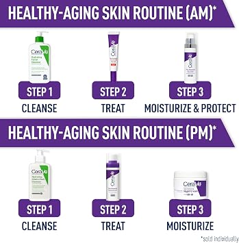 CeraVe Skin Brightening Vitamin C Serum for Face with Hyaluronic Acid, 1oz | Skincare, 10% Pure Vitamin C, Brightening Serum, Ceramides, Antioxidant, Hydrates and Improves Skin Tone & Texture