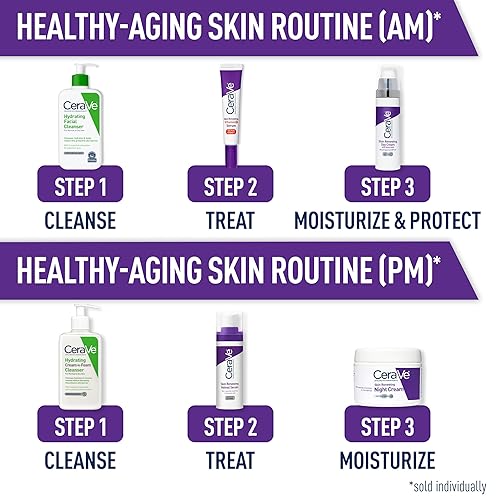 Miniatura 8 de CeraVe Suero de retinol antienvejecimiento para cara, retinol encapsulado con ácido hialurónico, niacinamida y ceramidas, suaviza arrugas y líneas