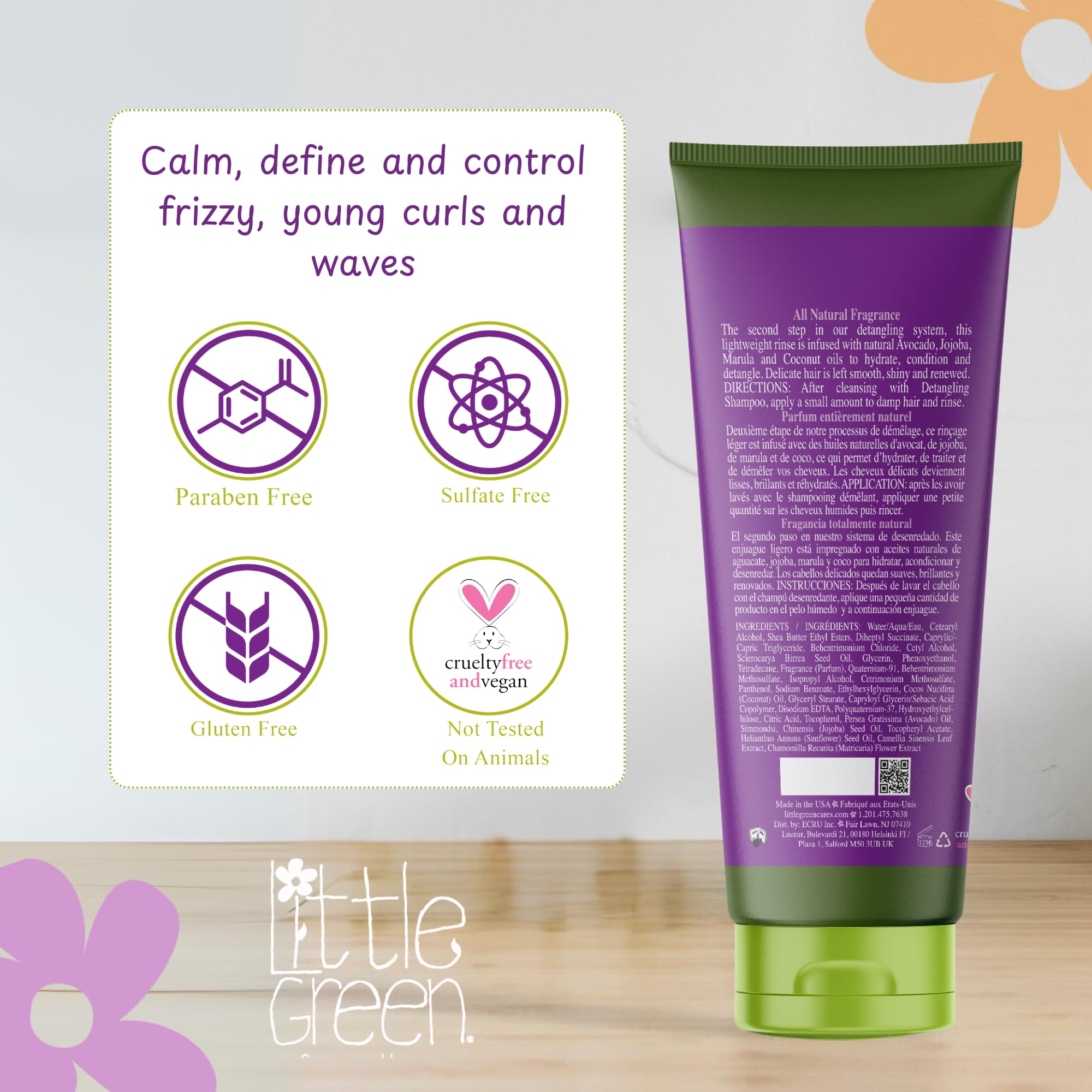 Little Green Kids Rinse après-shampoing 180 ml