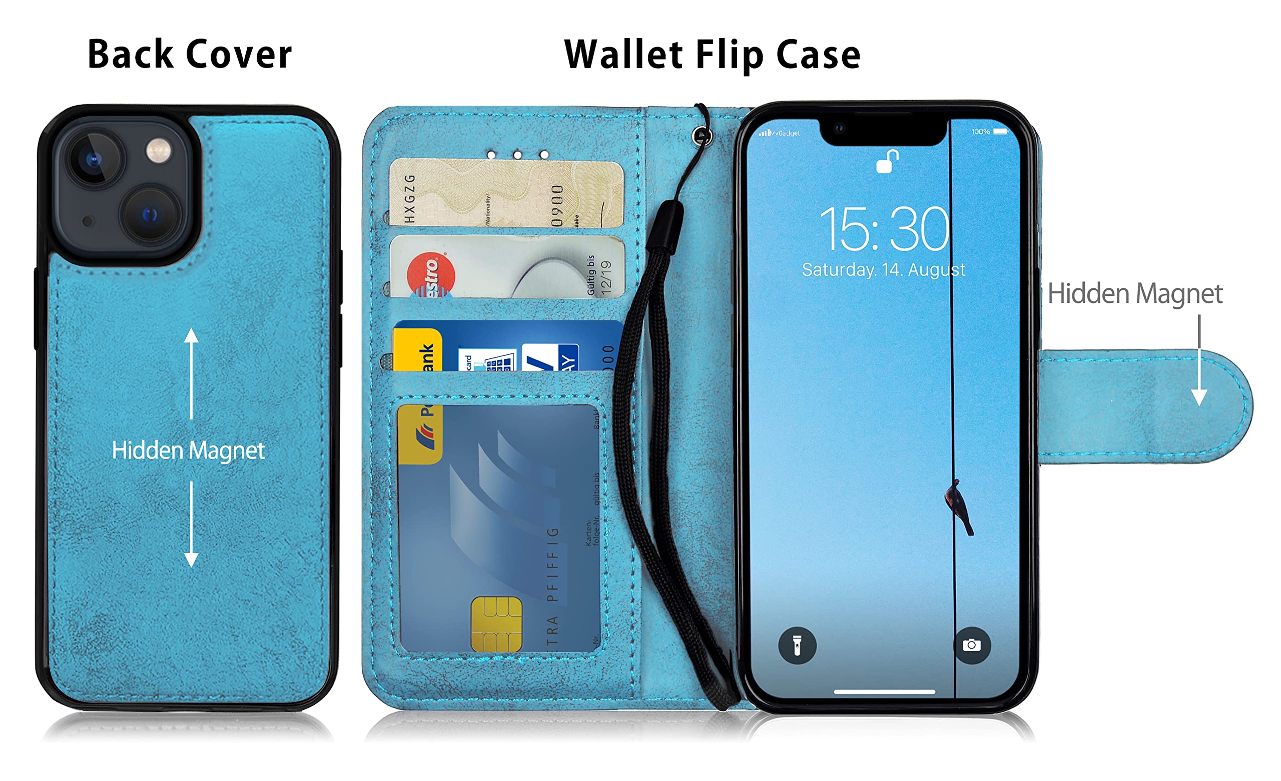 Housse étui à Rabat Pour Huawei Mate 10 Lite / G10 - Bleu, Style Bookstyle - Neuf