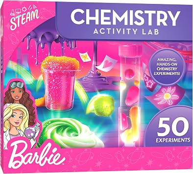 Barbie Chemistry Science Kit with 50 Experiments for Kids Ages 8-12